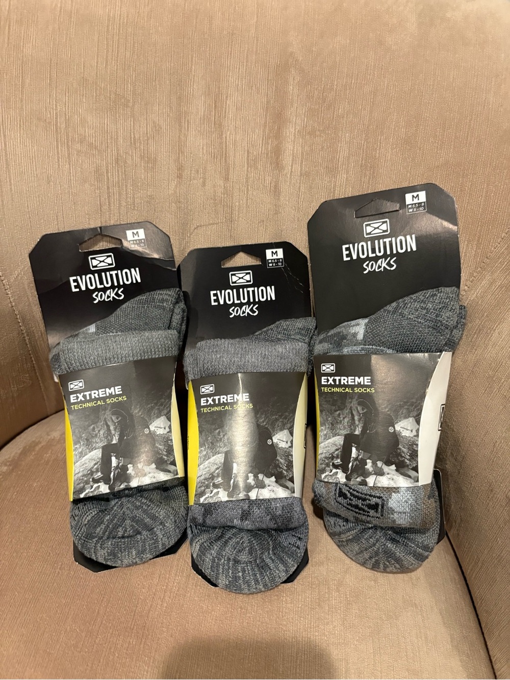 Bundle 3 Extreme Technical Socks Evolution Wool Medium Gray Camo